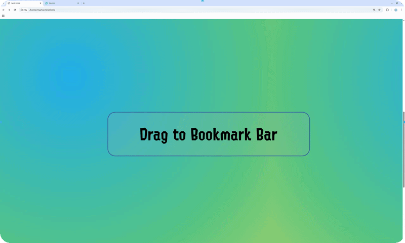 Drag the icon below towards your bookmarks bar.